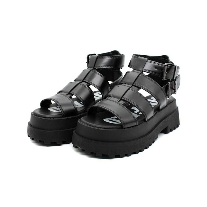 Buffalo Pluto GLD Sandals Black