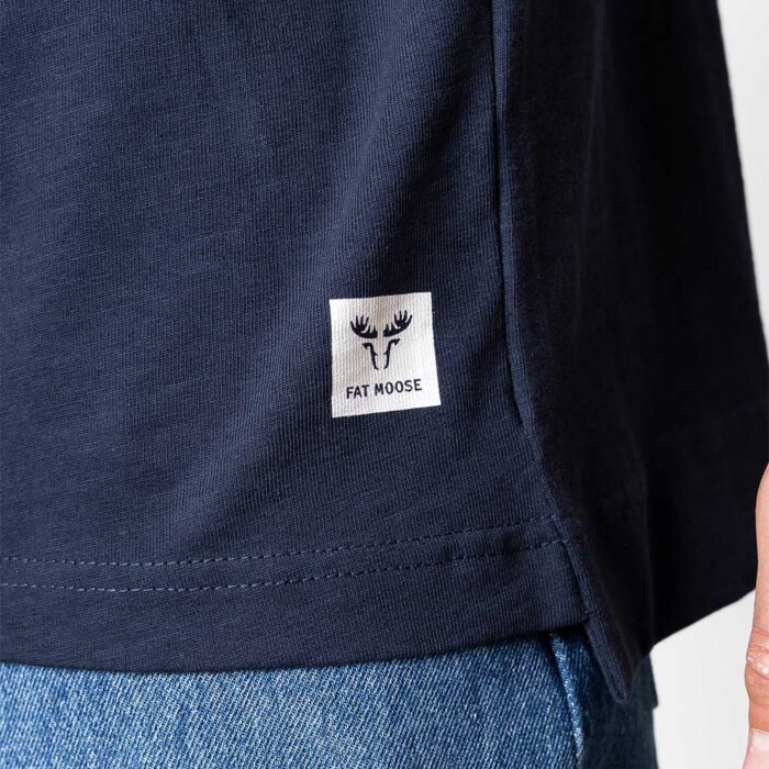 Fat Moose Dane Organic Loose T-Shirt Navy