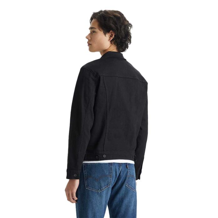 Levi's The Trucker Denim Jacket Ανδρικό Dark Horse Black - Image 2