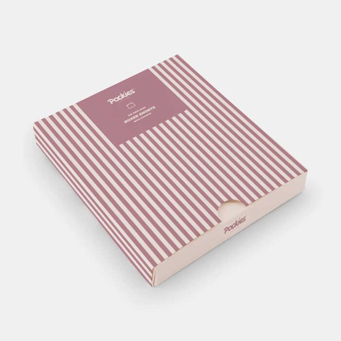 Pockies Boxer Shorts Pink Stripe