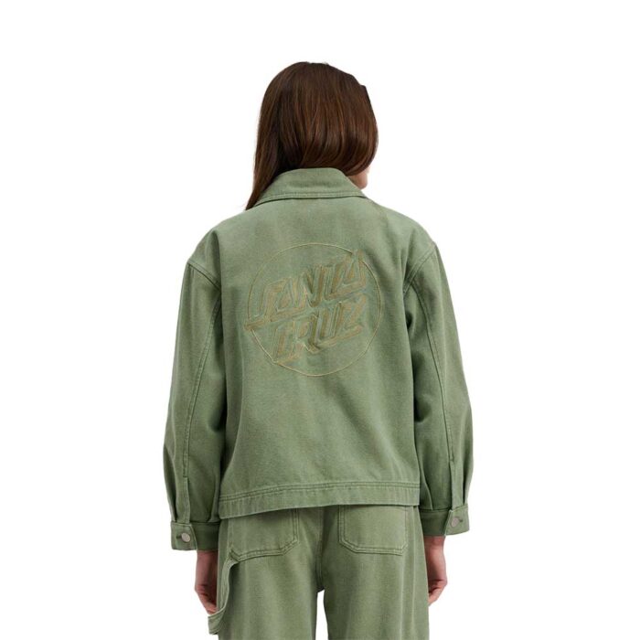 Santa Cruz Asp Key Denim Workwear Jacket Pale Sage Wash