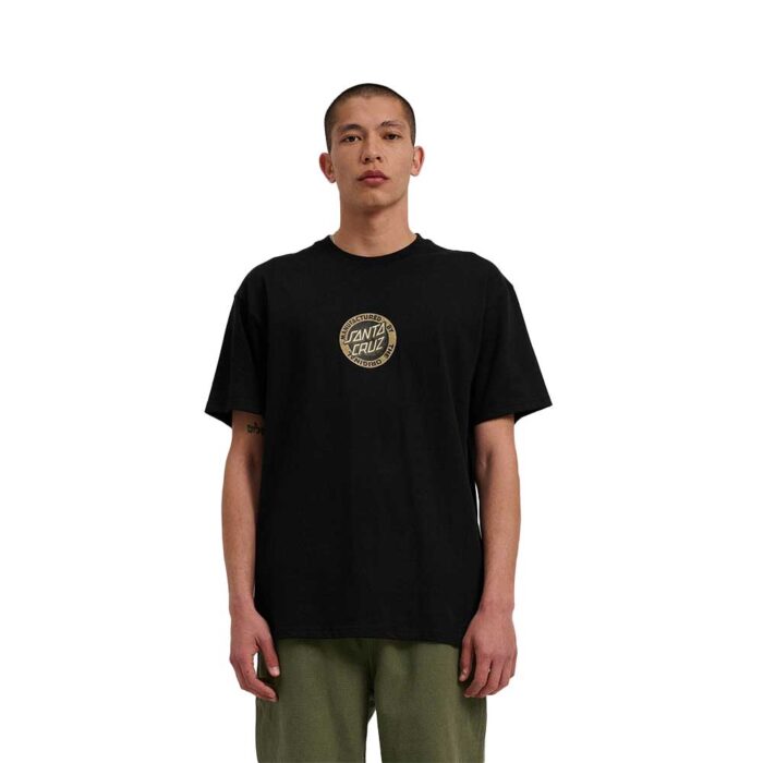 Santa Cruz Carved MFG Front T-Shirt Black