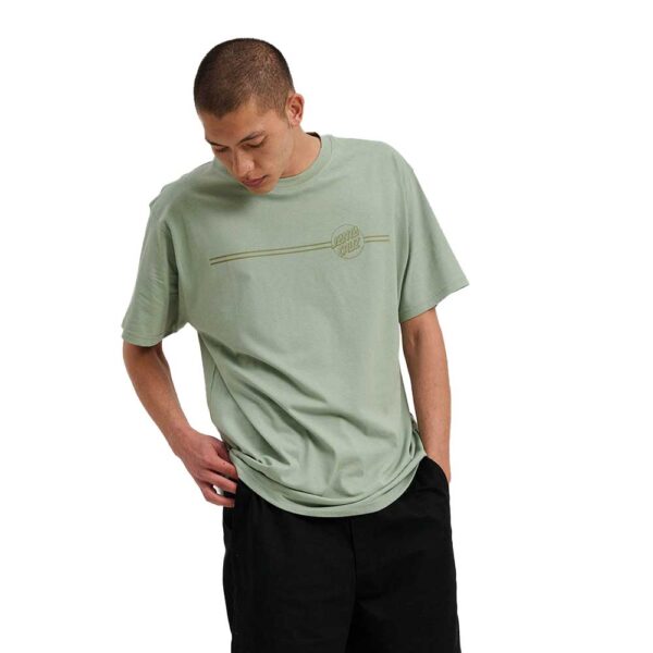 Santa Cruz Tonal Opus Dot Stripe T-Shirt Moon Rock