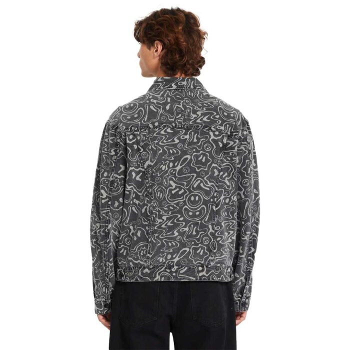 Volcom Filip Rygalski Unisex Denim Jacket Black Print