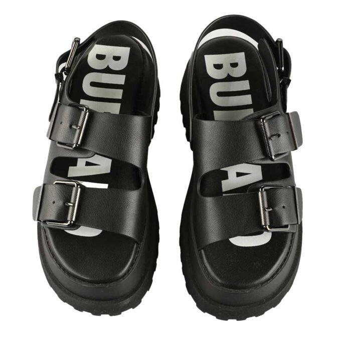 Buffalo Pluto Ari Sandals Black