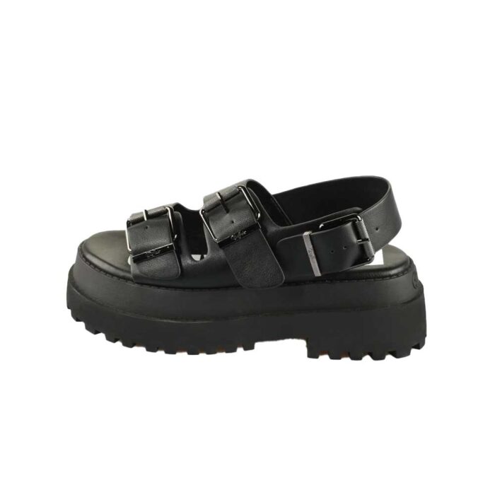 Buffalo Pluto Ari Sandals Black