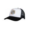 Santa Cruz Flaming Dice Dot Meshback White