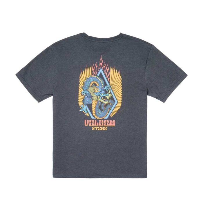 Volcom Draggin Stone T-Shirt Heather Black