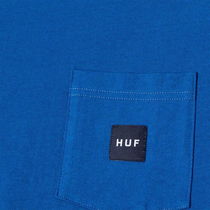 HUF Set Box Logo Pocket T-Shirt Cobalt Blue