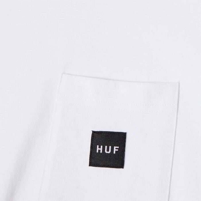 HUF Set Box Logo Pocket T-Shirt White