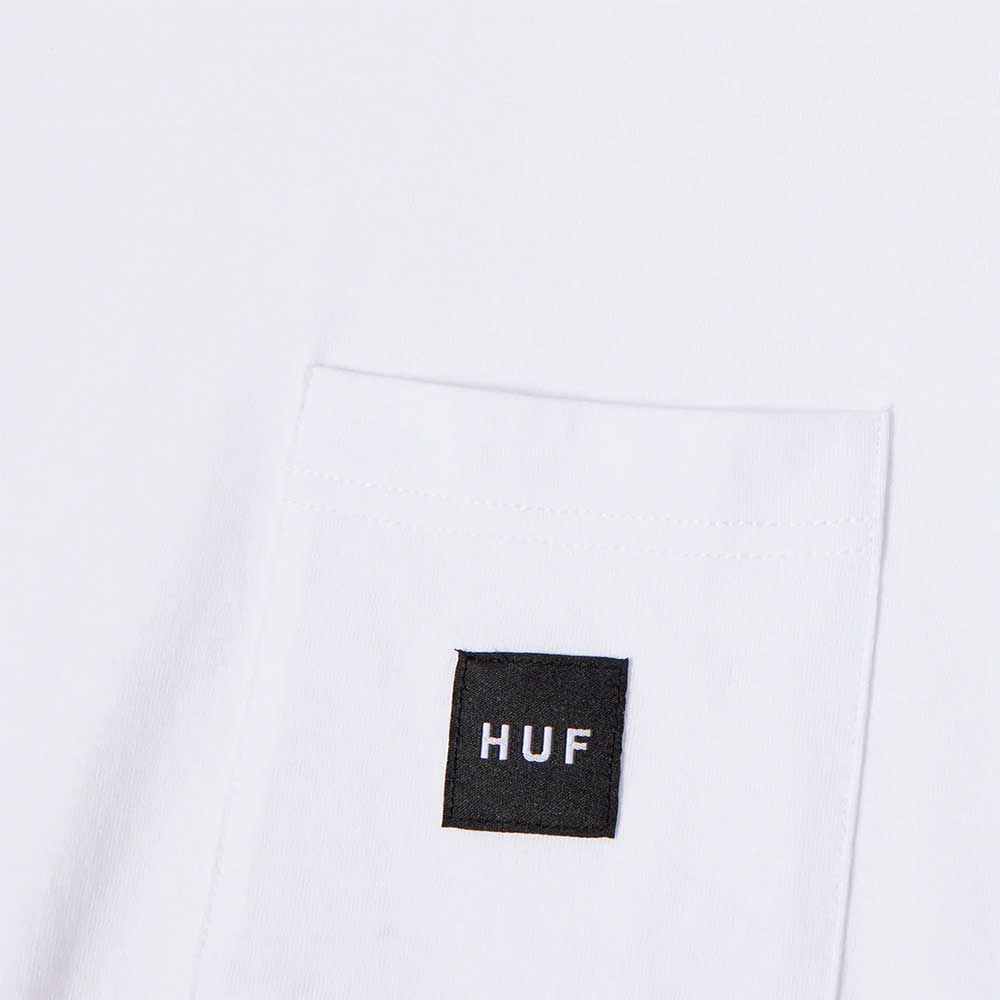 HUF Set Box Logo Pocket T-Shirt White