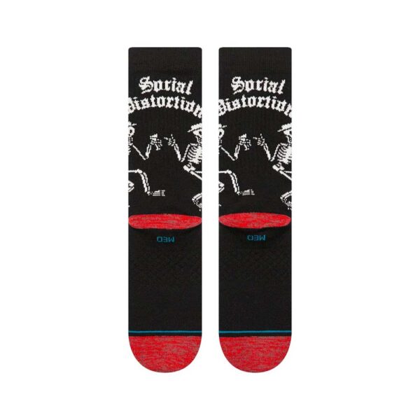 Stance x Social Distortion Skelly Dancing Crew Socks Black