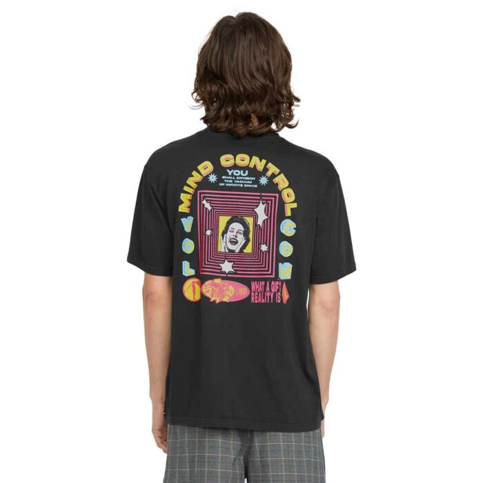 Ανδρικό T-shirt Volcom Space Thing σε χρώμα Stealth με διαστημικό γραφικό print