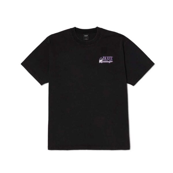 Ανδρικό T-shirt HUF Tool Inc σε χρώμα washed black με κέντημα στο στήθος