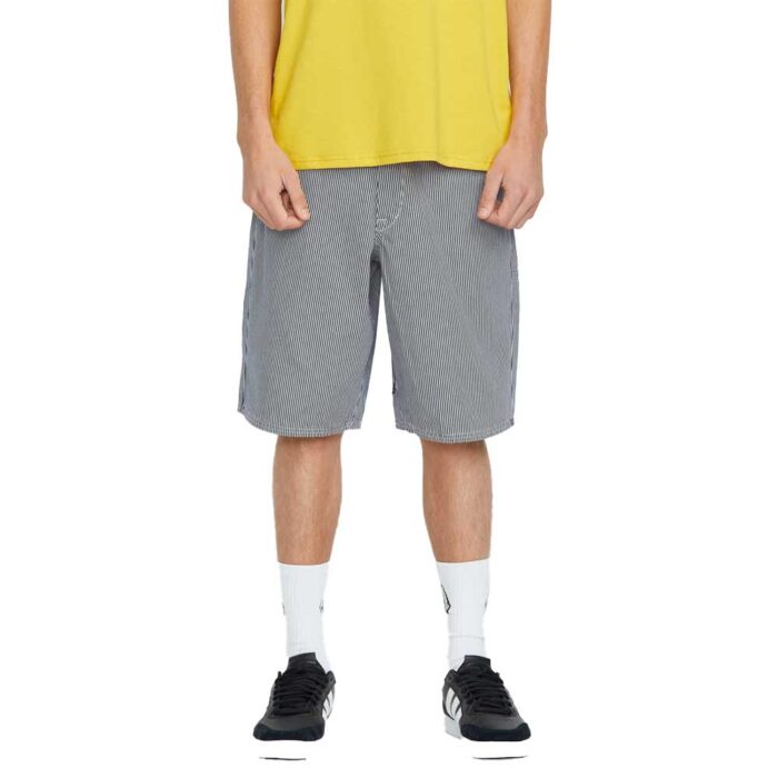 Volcom Freestone 22'' βερμούδα με μπλε ρίγες σε χαλαρή εφαρμογή