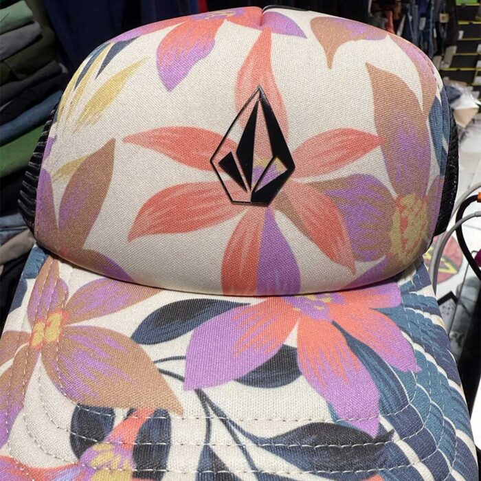 Γυναικείο Καπέλο Volcom Into Paradise Trucker με floral σχέδιο και δίχτυ στο πίσω μέρος