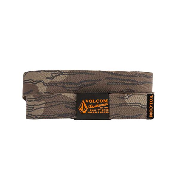 Volcom Workwear Web Belt Brindle –ανθεκτική ζώνη με μεταλλική αγκράφα και κρυφό ανοιχτήρι μπουκαλιών