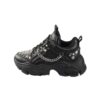 Buffalo Binary Punk μαύρα sneakers με memory foam σόλα και μοντέρνο design
