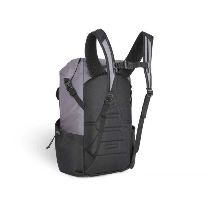 Unisex σακίδιο σε χρώμα Excalibur (σκούρο γκρι) με roll-top κλείσιμο, θήκη laptop και εργονομικούς ιμάντες.