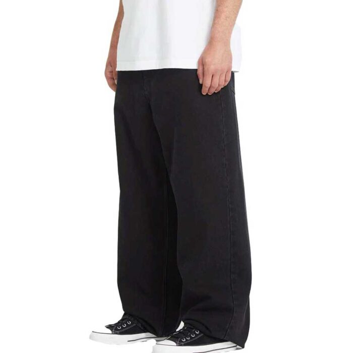 Ανδρικό τζιν παντελόνι Volcom Chillow Black σε χαλαρή γραμμή