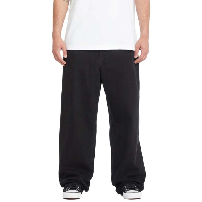 Ανδρικό τζιν παντελόνι Volcom Chillow Black σε χαλαρή γραμμή