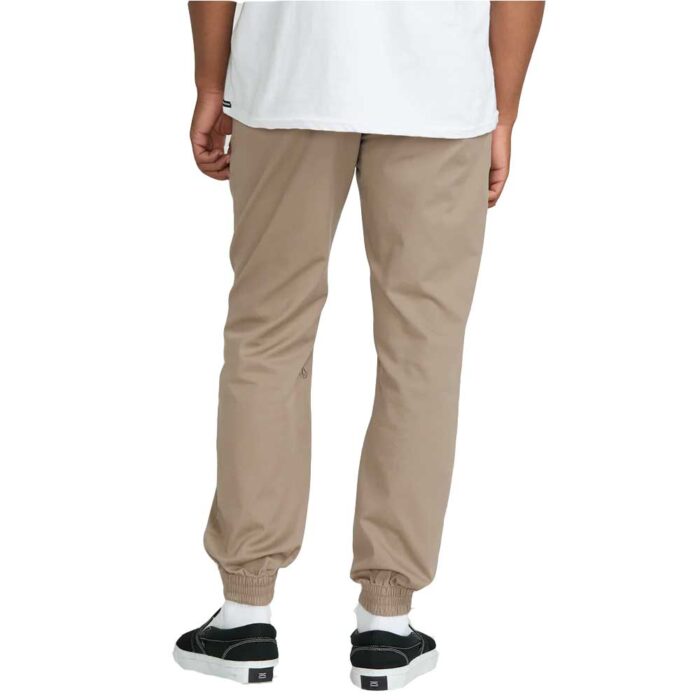 Volcom Frickin Slim Jogger Trouser Khaki - Image 2