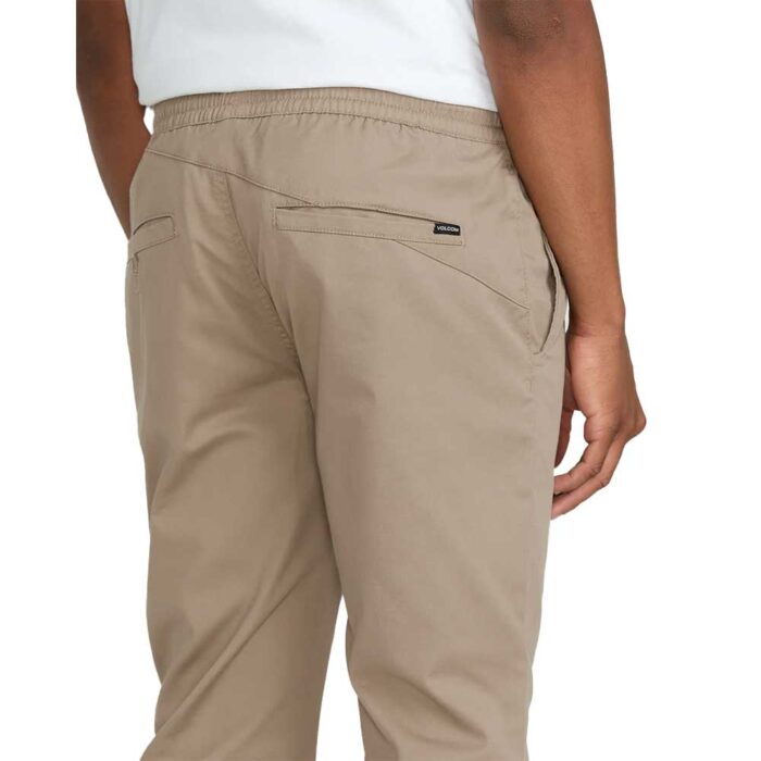 Volcom Frickin Slim Jogger Trouser Khaki - Image 3