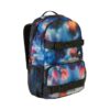 Πολύχρωμο unisex σακίδιο Burton Treble Yell 21L σε μοτίβο Floral Blur με εργονομικούς ιμάντες, θήκες για μπουκάλι και ιμάντες μεταφοράς skateboard.