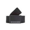 DC Web Belt 3 Black – μαύρη υφασμάτινη ζώνη με μεταλλικό buckle και λογότυπο DC.