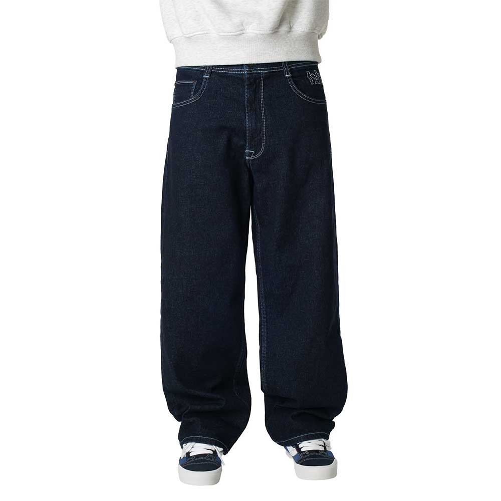 Homeboy X-Tra Monster HB Denim Pant Indigo super baggy τζιν με 5 τσέπες και κεντημένο HB λογότυπο