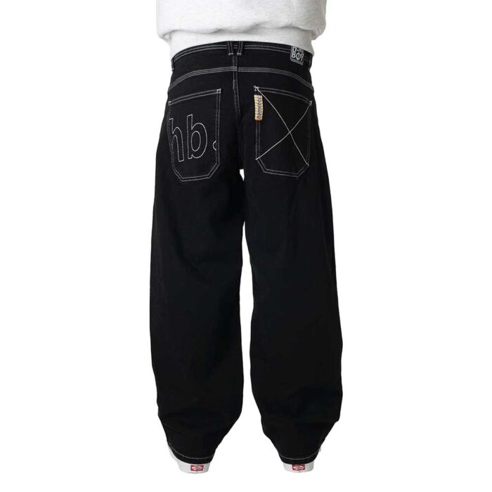 Homeboy X-Tra Monster HB Denim Pant Washed Black super baggy τζιν με 5 τσέπες και κεντημένο HB λογότυπο