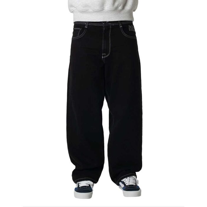 Homeboy X-Tra Monster HB Denim Pant Washed Black super baggy τζιν με 5 τσέπες και κεντημένο HB λογότυπο