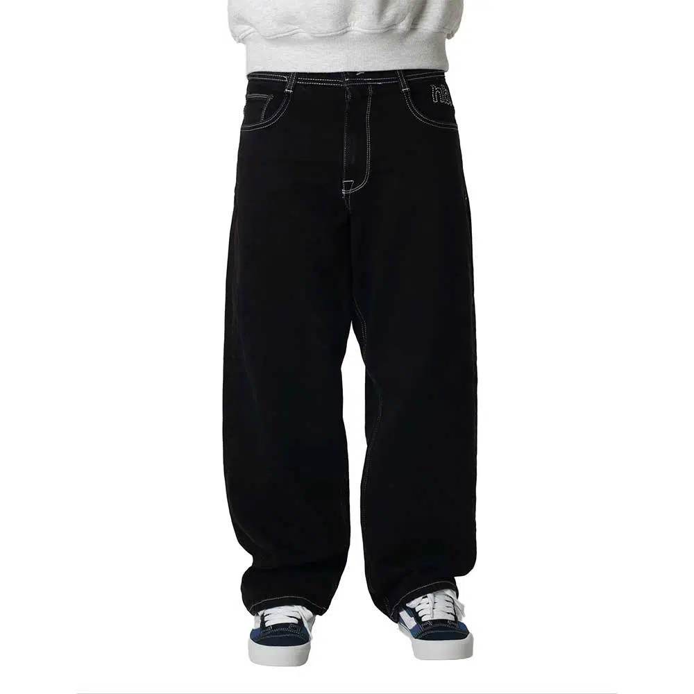 Homeboy X-Tra Monster HB Denim Pant Washed Black super baggy τζιν με 5 τσέπες και κεντημένο HB λογότυπο
