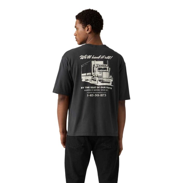 Levi’s Graphic Loose Tee Phantom Black – μαύρο ανδρικό t-shirt με loose fit, στρογγυλή λαιμόκοψη και διαχρονικό γραφικό σχέδιο.