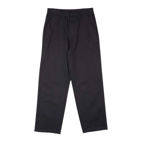 γυναικείο santa cruz nolan chino pant black wide leg loose fit παντελόνι 100% cotton twill με τσέπες