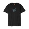 santa cruz pace deathtrap t-shirt black μαύρο t-shirt με μικρό τύπωμα στο στήθος και μεγάλο γραφικό στην πλάτη