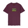 santa cruz reason for living mixtape t-shirt dark cherry οργανικό βαμβακερό t-shirt με chest τύπωμα κασέτα side 1 και μεγάλο τύπωμα πίσω side 2