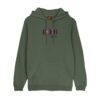 santa cruz roskopp dissect strip hoodie dark moss φούτερ με κουκούλα χωρίς κορδόνι, μικρό τύπωμα μπροστά και μεγάλο graphic στη πλάτη