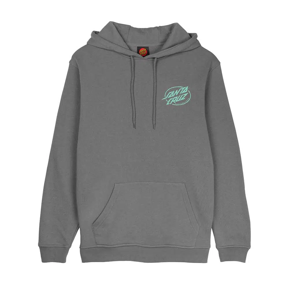 santa cruz wooten cyber hood black μαύρο φούτερ με κουκούλα και cyber graphic σχέδιο