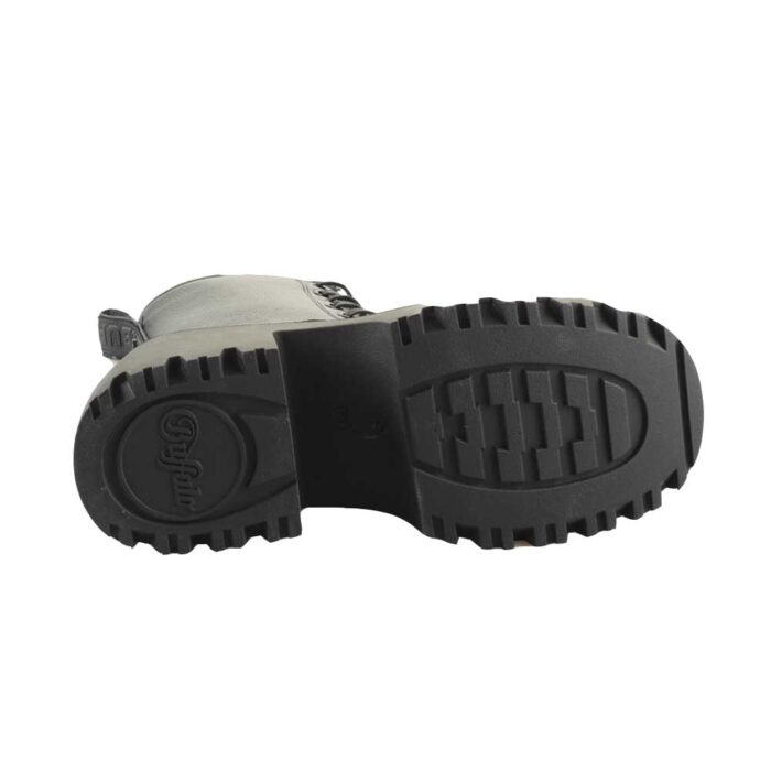 Buffalo Bravr Lace Up — μαύρα vegan μποτάκια με πλατφόρμα και αποσπώμενο πάτο memory foam, PETA Approved.
