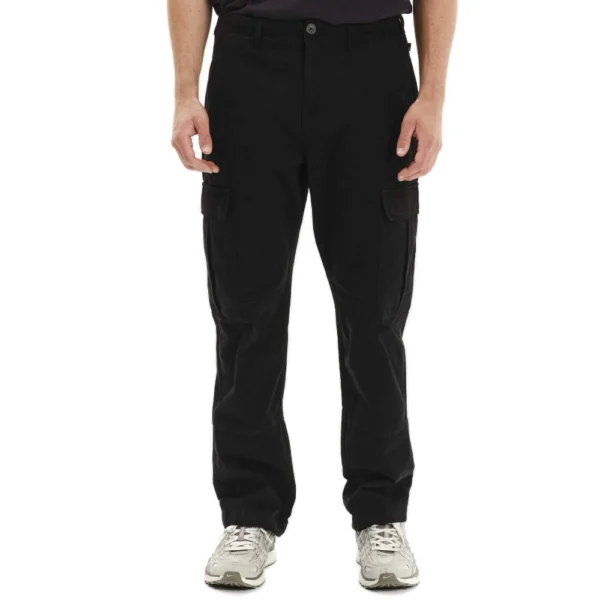 Μαύρο cargo παντελόνι Emerson 252.EM42.33 relaxed fit με κορδόνι αστραγάλου