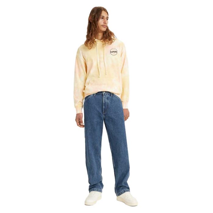 Levi’s 568 Loose Straight Carpenter Jeans σε medium wash, ανδρικό τζιν με loose fit, διπλό γόνατο και κλασικό 5-pocket στυλ.