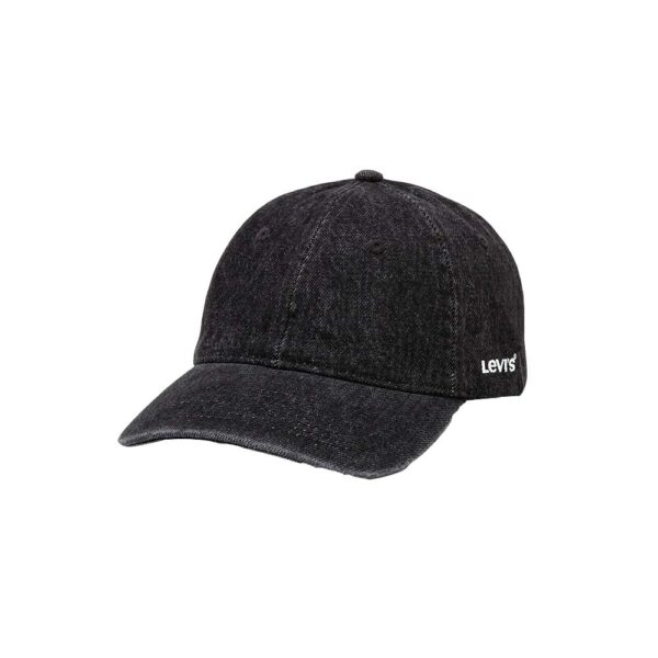 Levi’s Men’s Essential Cap μαύρο τζιν καπέλο 100% βαμβάκι με μαλακό denim και ρυθμιζόμενο δερμάτινο κλείσιμο