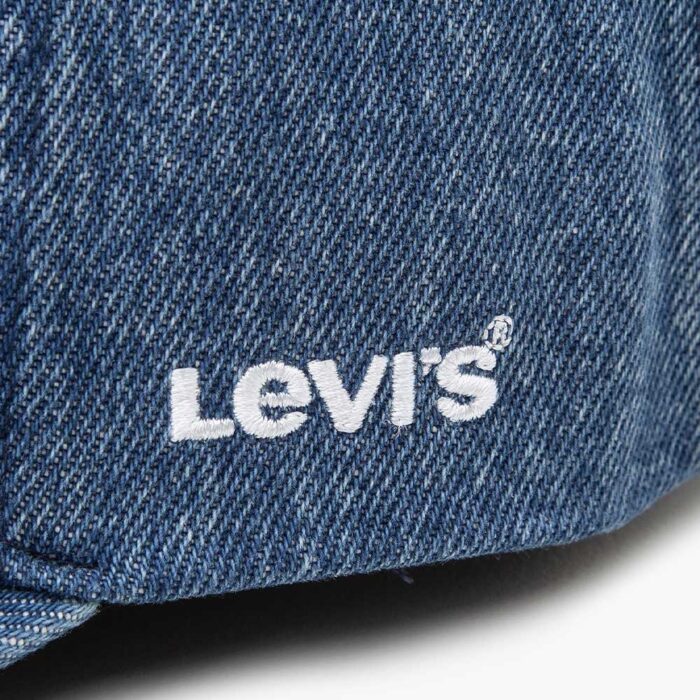 Levi’s Men’s Essential Cap jeans blue τζιν καπέλο 100% βαμβάκι με μαλακό denim και ρυθμιζόμενο δερμάτινο κλείσιμο