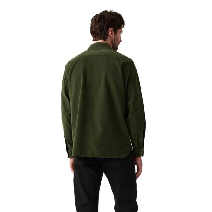 Levi’s Jackson Worker Corduroy Overshirt σε πράσινο Duffel Bag, ανδρικό κορδούρoι πουκάμισο με utility τσέπες και relaxed fit.