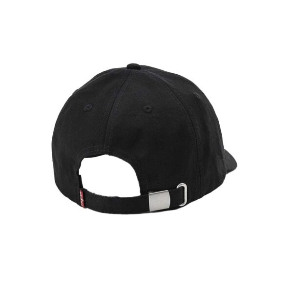 Levi’s Relaxed Dad Cap μαύρο με καμπυλωτό γείσο και ρυθμιζόμενο κλείσιμο αγκράφα