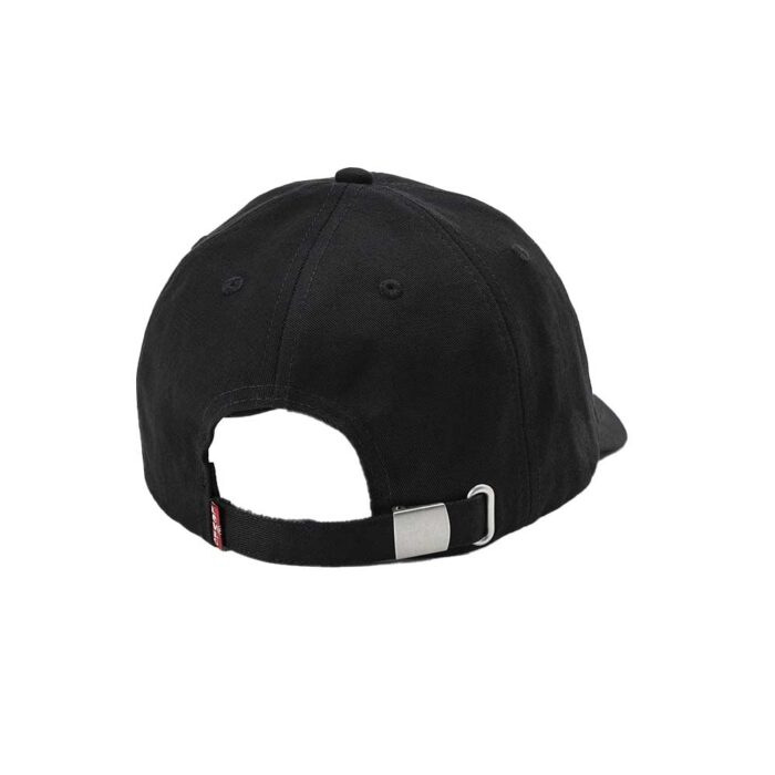 Levi’s Relaxed Dad Cap μαύρο με καμπυλωτό γείσο και ρυθμιζόμενο κλείσιμο αγκράφα