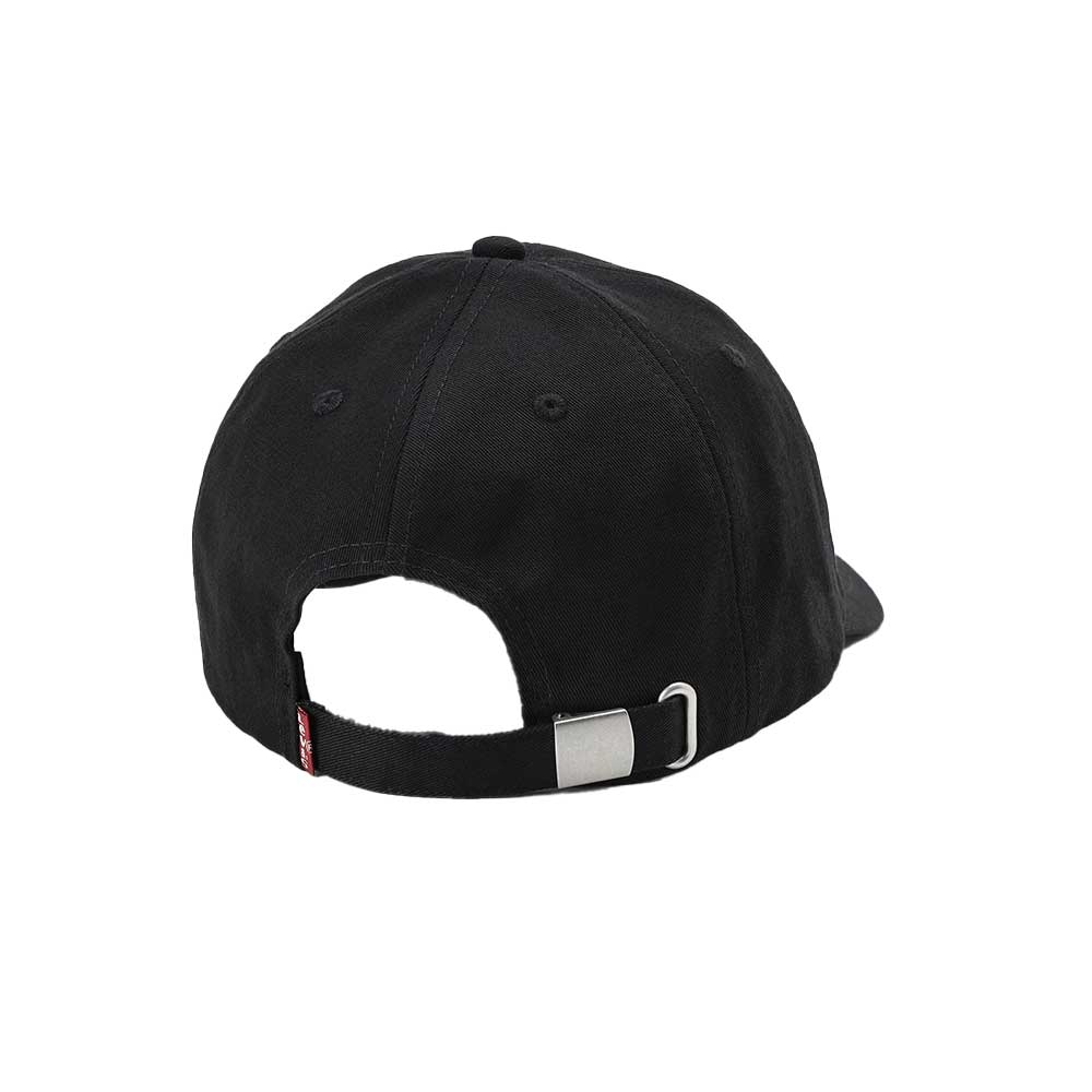 Levi’s Relaxed Dad Cap μαύρο με καμπυλωτό γείσο και ρυθμιζόμενο κλείσιμο αγκράφα
