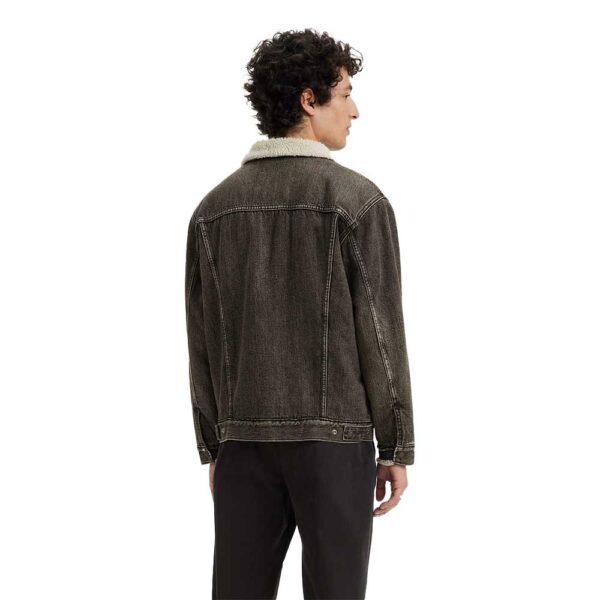 Ανδρικό Levi’s denim jacket με χαλαρή εφαρμογή και sherpa επένδυση για ζεστασιά