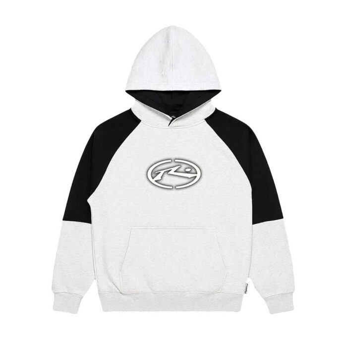 Rusty Heat Check Unisex Hoodie Grey με κουκούλα, relaxed fit και Thermochromic print που αλλάζει χρώμα με τη θερμότητα.